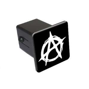 Anarchy Symbol   2 Tow Trailer Hitch Cover Plug Truck Pickup RV