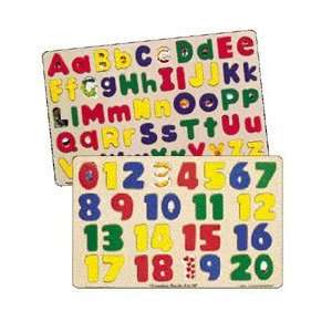  Numbers & ABC Puzzle Set: Toys & Games