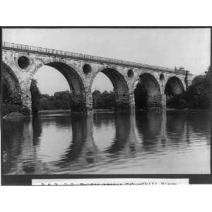   Railroad bridge,Schuykill River,Tuckerton,PA,1908