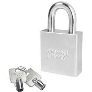  American Lock 2 Tubular Key Solid Steel Padlock 1 1/8 