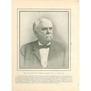    1904 Print George Graham Vest Missouri Senator 