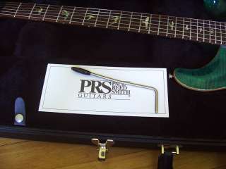 Paul Reed Smith PRS Custom 24 Ten Top Guitar Turquoise 1997 10  