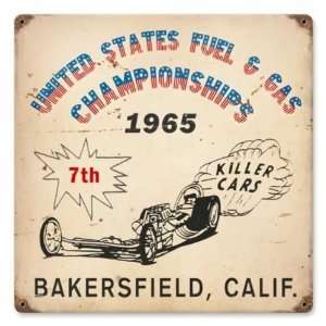  Bakersfield Killer Cars Drag Race Vintage Metal Sign: Home 