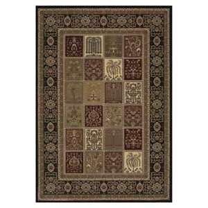 Couristan Izmir Floral Bakhtiari Panel Onyx 70290074 Traditional 53 