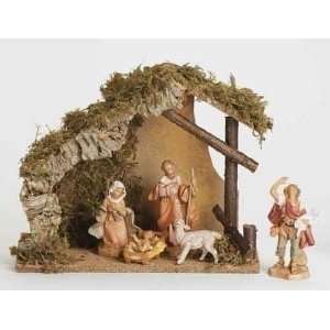   Piece 5 Inch Figure Nativity Set with Italian Stable
