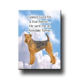  Airedale Terrier True Friend Fridge Magnet: Everything 