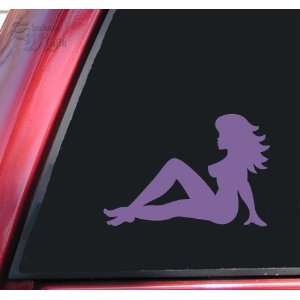  Truckers Mudflap Girl Vinyl Decal Sticker   Lavender 