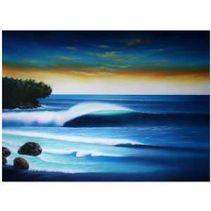  Sunset Offshore Painting~Landscape Theme~Canvas