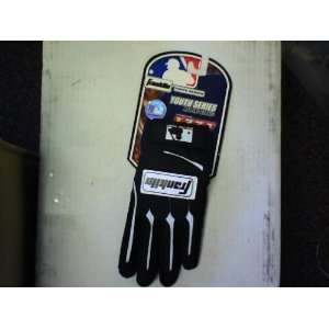  Youth Batting Gloves (Black) (Large): Sports & Outdoors