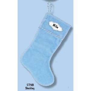  605 Baby Blue Stocking w/ Name Plate 