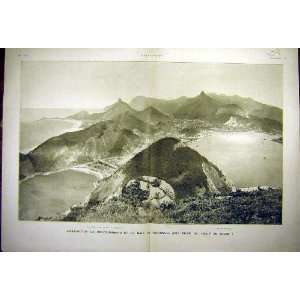  1908 Rio De Janeiro Bay De Botafogo Sugar French Print 