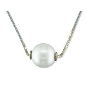   Cultured Pearl Pendant with Box Chain  17 Katarina: Jewelry