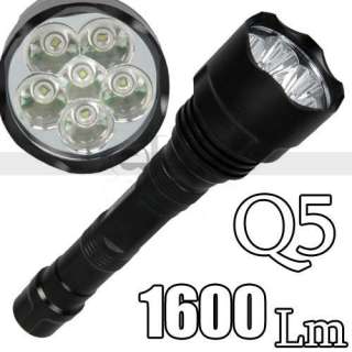TrustFire TR 1600 CREE 6x Q5 1600lm Lumen 5 Mode Flashlight Torch 