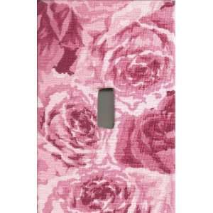  Single Toggle Screwless Screwless Plate   Pink Roses: Home 