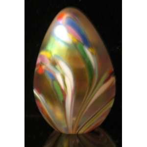  Glass Eye Studio 2 1/2 Carnival Egg Paperweight 