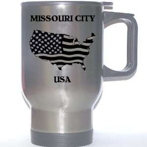  US Flag   Missouri City, Texas (TX) Stainless Steel Mug 