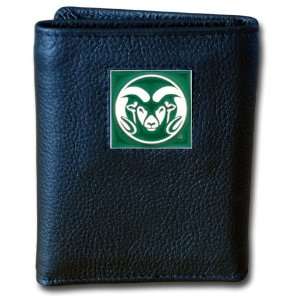  College Tri fold Leather Wallet   Colorado St. Rams 