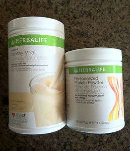 Lot of 1 Herbalife F1 Shake 750g Any Flavor & 1 Personalized Protein 