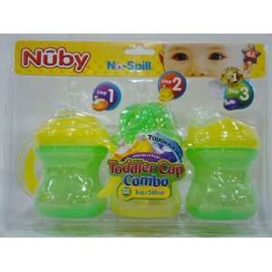  Nuby No Spill Toodler Cup Combo 3Pk: Baby