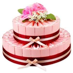   Pink Favor Cakes   2 Tiers Wedding Favors: Health & Personal Care