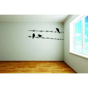    Removable Wall Decals   Birds on Barb wire: Home Improvement