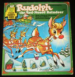   CHRISTMAS RECORD Rudolph, Sing A Song, Tiny Snowflake, Candy  