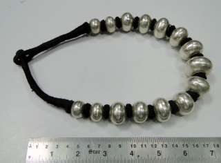 ethnic tribal sterling silver beads necklace jewelry  