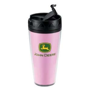  John Deere Voyager Pink Travel Mug   JD04170: Kitchen 