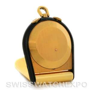 Le Coultre Vintage Gold Plated Travel Desk Pocket Watch  