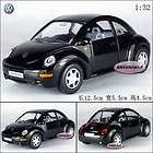 New Volkswagen 132 Beetle Coupe Diecast Model Car Black B153a
