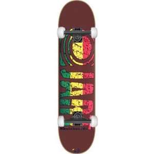  Jart Rasta Logo Complete Skateboard   7.75 Brown w/Spitfire 