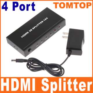   Port 1 x 4 Audio Video 1080P HD HDMI Splitter Amplifier Multiplier Box