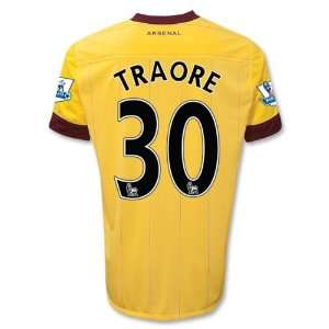  Arsenal 10/11 TRAORE Away Soccer Jersey