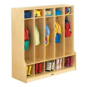  Baltic Birch Stand Alone Coat Locker with Step Baby