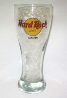 Hard Rock Cafe~Austin Texas~Pilsner Beer Glass & Box  