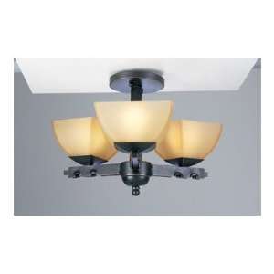  Camille Semi Flush Mount in Oil Rubbed Bronze