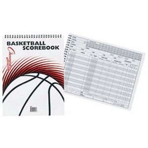 CHAMPION Basketball Scorebook BB1 WHITE/BLACK/RED:  Sports 