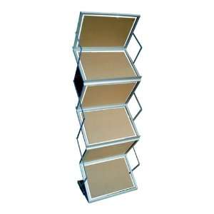    Folding Literature Display Rack   Double Sided: Office Products
