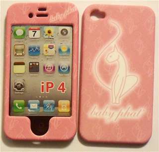 Licensed Pink Baby Phat Cat Apple iPhone 4 4S Protector Faceplate Case 