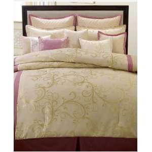  Patti LaBelle Bedding, My Love Pink and Gold Jacquard 