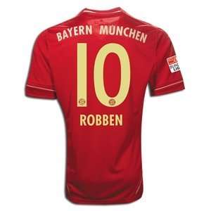  adidas Bayern Munich 11/12 ROBBEN Home Soccer Jersey 