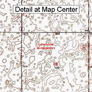  USGS Topographic Quadrangle Map   Lansford NE, North 