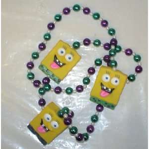  New Orleans Mardi Gras Beads Spongebob Squarepants Throw 