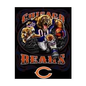   Bears Running Back Tapestry Throw   Chicago Bears One Size: Sports