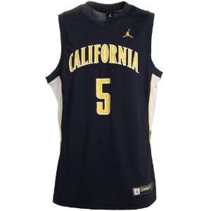 Nike Cal Golden Bears #5 Navy Blue Replica Basketball Jersey:  