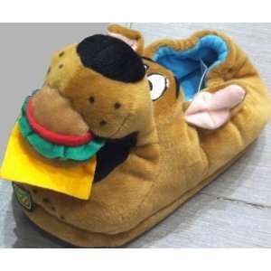 Warner Brothers Plush Scooby Doo Boy Shoe Size 12, Soft Comfy Sock Top 