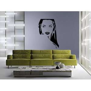 Beautiful Girl Abstract Vinyl Wall Decal: Home & Kitchen