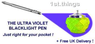 UV Black Light Pen Torch for Uranium Vaseline Glass ID 0609613483899 