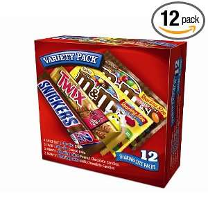 Mars King Size Variety Pack, 12 Count:  Grocery & Gourmet 