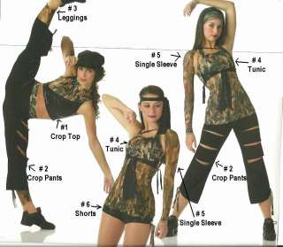 DANCE STORM Camouflage SKIRT ONLY Dance Costume SIZE CHOICE  